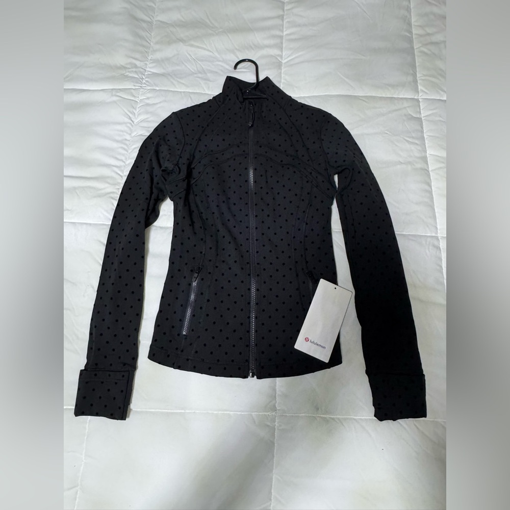 Lululemon NWT Black Polkadot Define Jacket